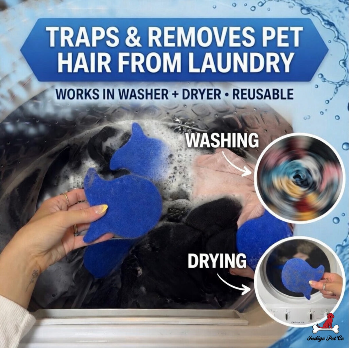Indigo Pet Co laundry fish — product view 5