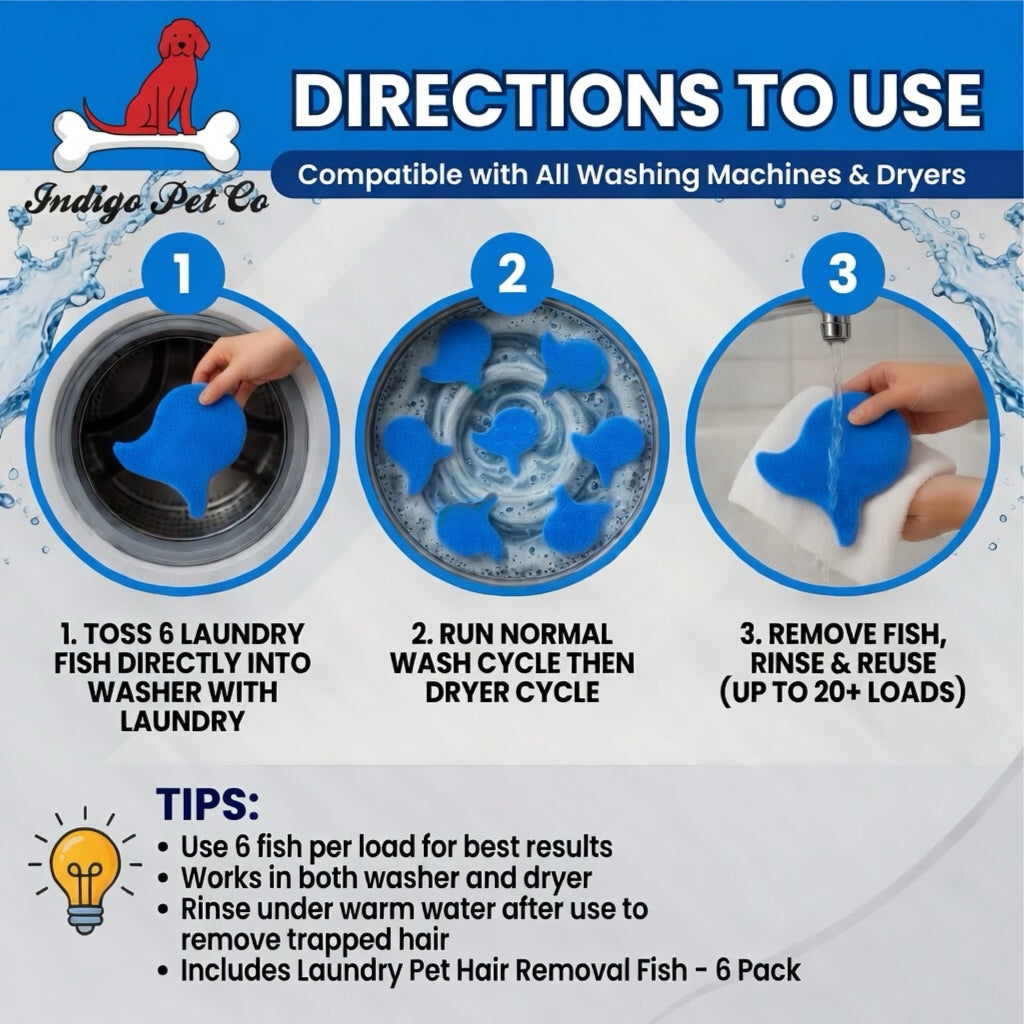 Indigo Pet Co laundry fish — product view 8