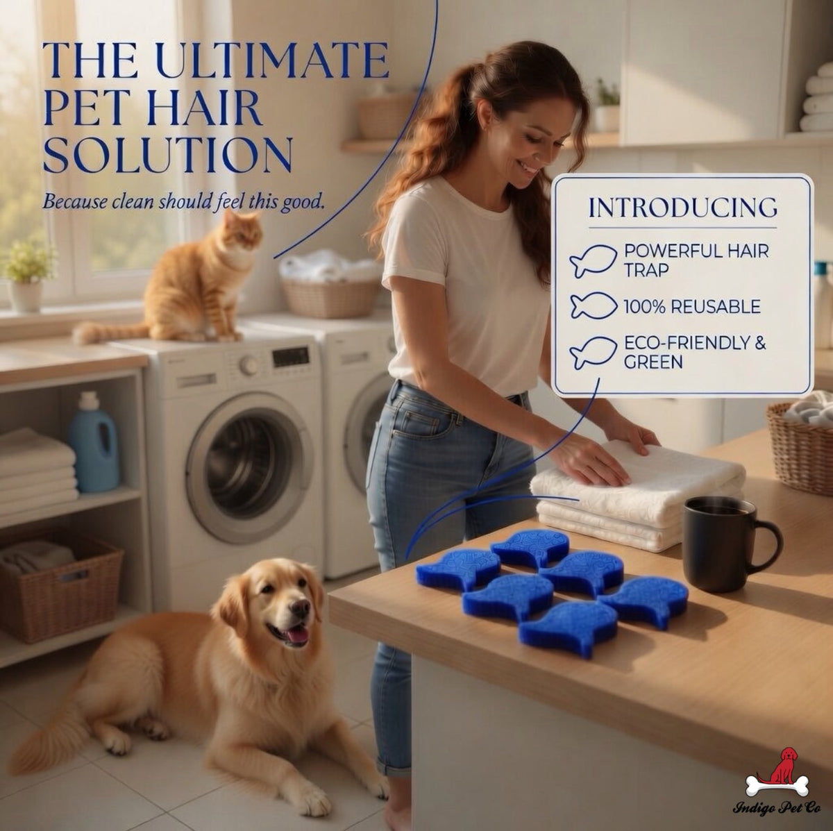 Indigo Pet Co laundry fish — product view 9