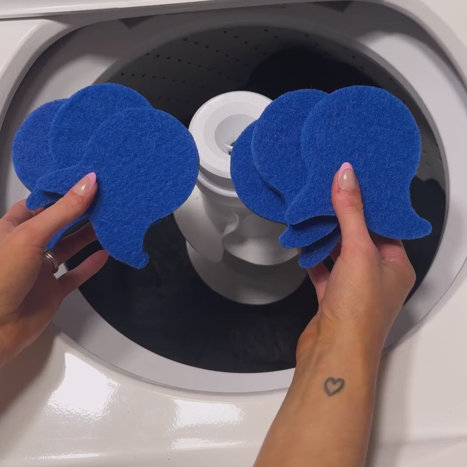 Laundry Pet Hair Removal Fish demonstration